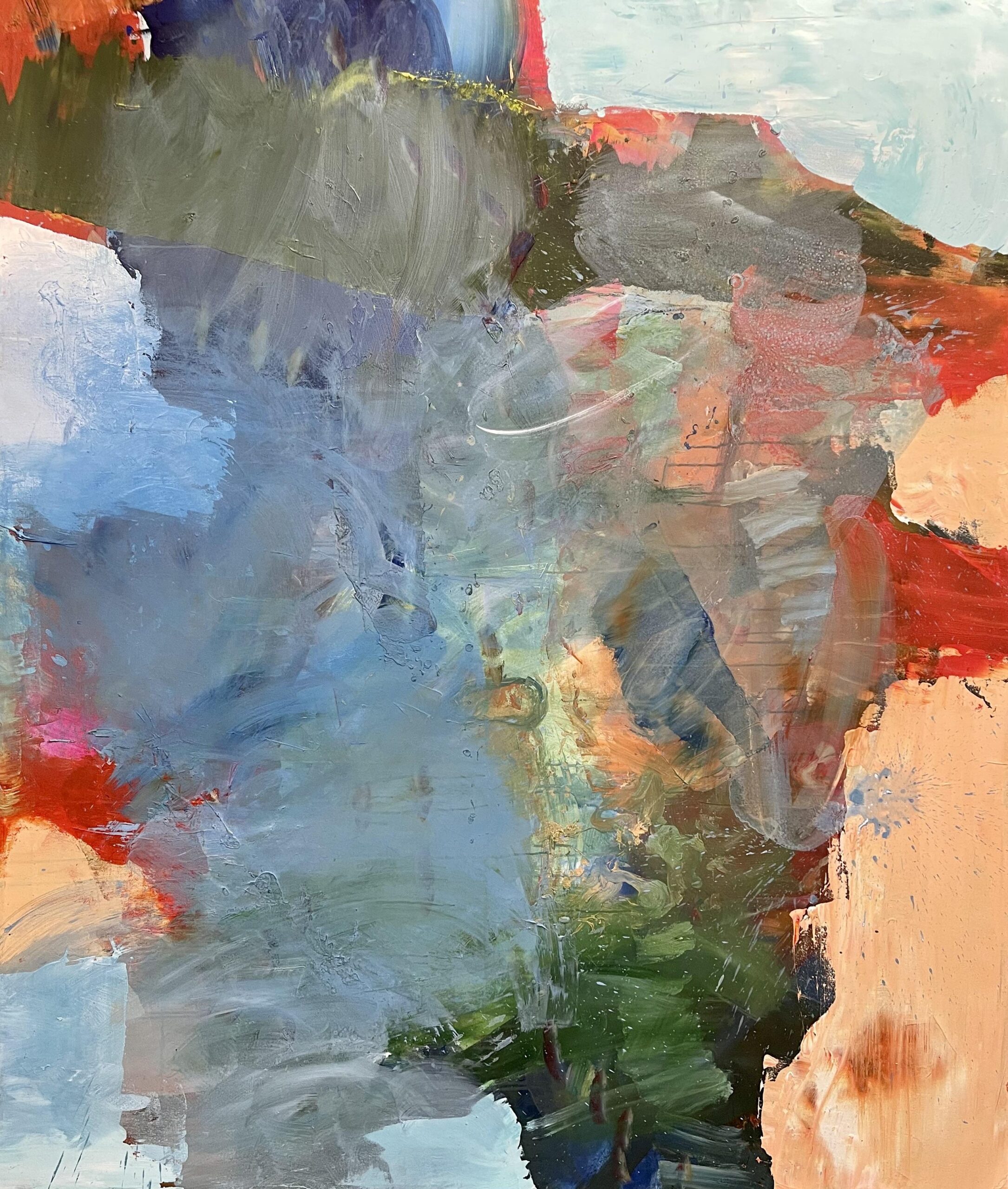 The maximisation of tingles’ 2023  200 x 170cm  Acrylic on stretched canvas